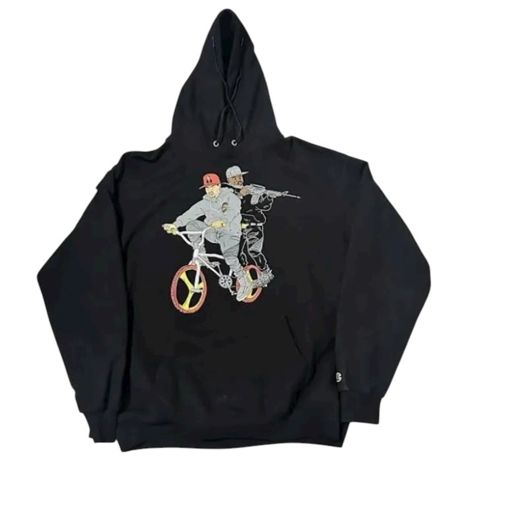 Champion Black Hoodie w/ Co-founders of Griselda Records Westside Gunn & Conway